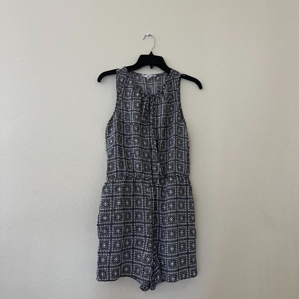 BCBGeneration Black White Romper